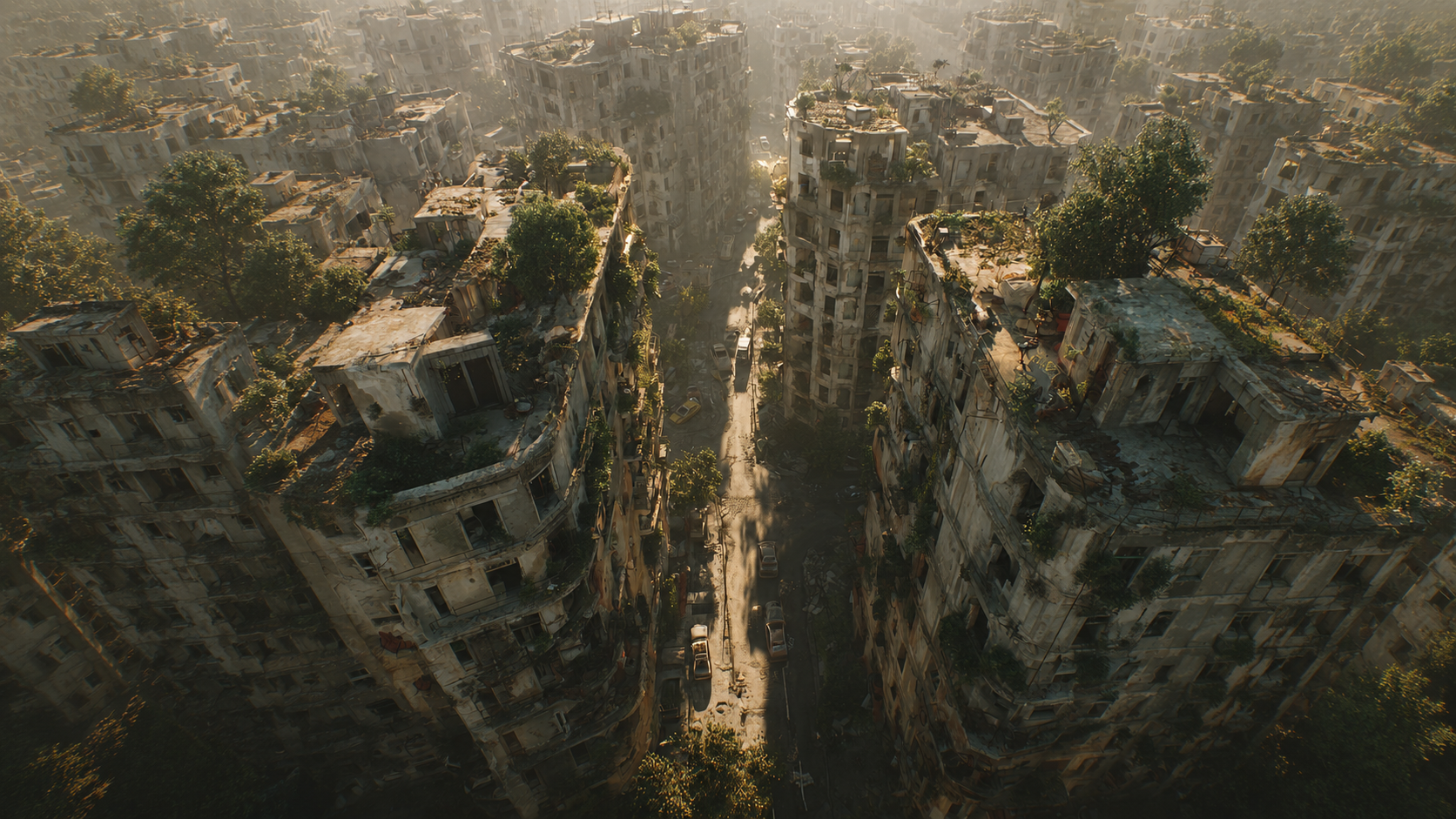 文明毁灭后的末日都市全景